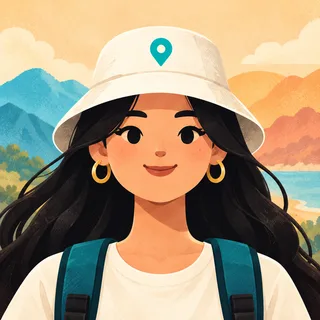 Mujer con sombrero claro